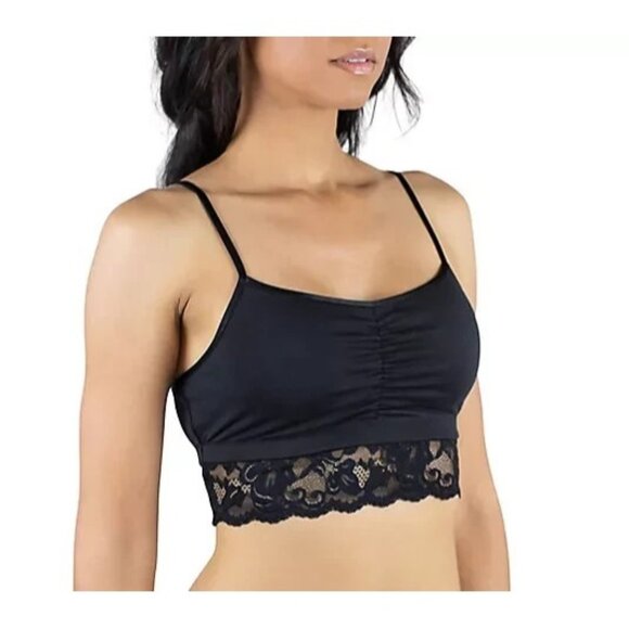 Everviolet Astrid Jersey Comfort Bra with Lace Black  X-Large A619891 - Picture 1 of 1